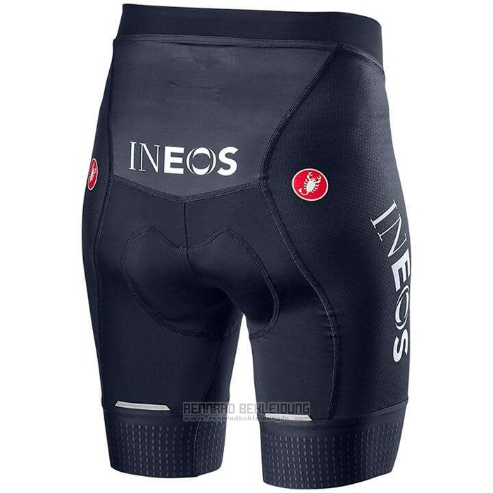 2020 Fahrradbekleidung Frau INEOS Grenadiers Rot Tief Blau Trikot Kurzarm und Tragerhose - zum Schließen ins Bild klicken